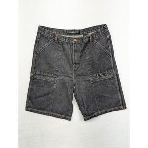 DNM Mecca Carpenter Denim‎ Shorts Vintage Streetwear Pockets Black 42